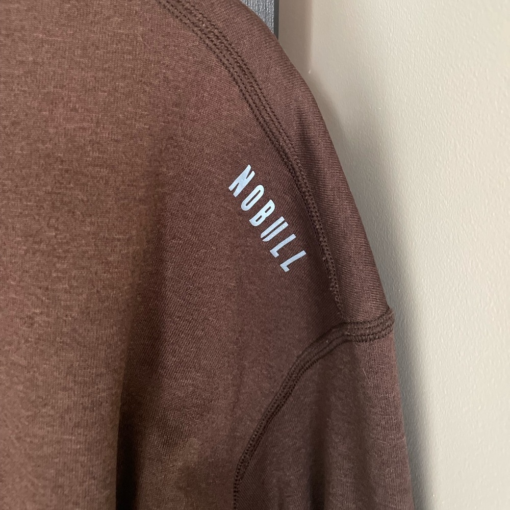 Nobull Performance Crew Mocha Sweatshirt Size Medium - Picture 2 of 6